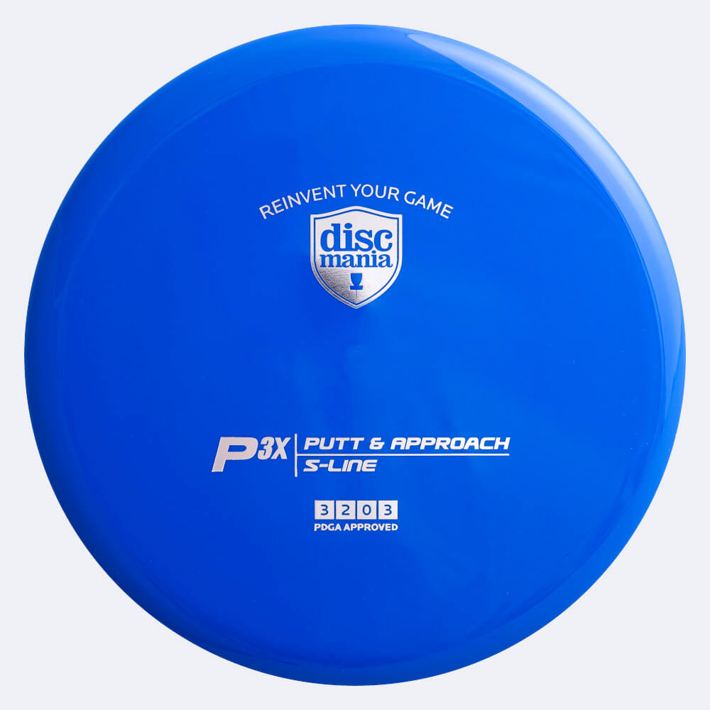 Discmania P3X in blue, s-line plastic Discmania P3X in blue, s-line plastic