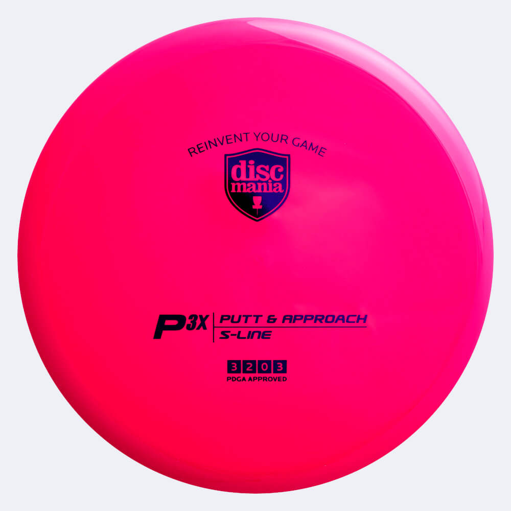 discmania p3x in rosa, im s-line kunststoff und ohne spezialeffekt Discmania P3X in rosa, im S-Line Kunststoff und ohne Spezialeffekt