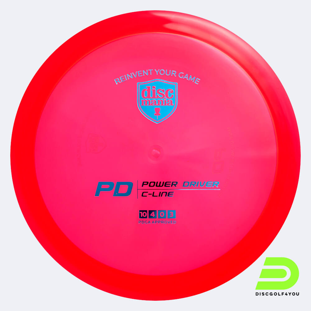 discmania pd in rot, im c-line kunststoff und ohne spezialeffekt Discmania PD in rot, im C-Line Kunststoff und ohne Spezialeffekt