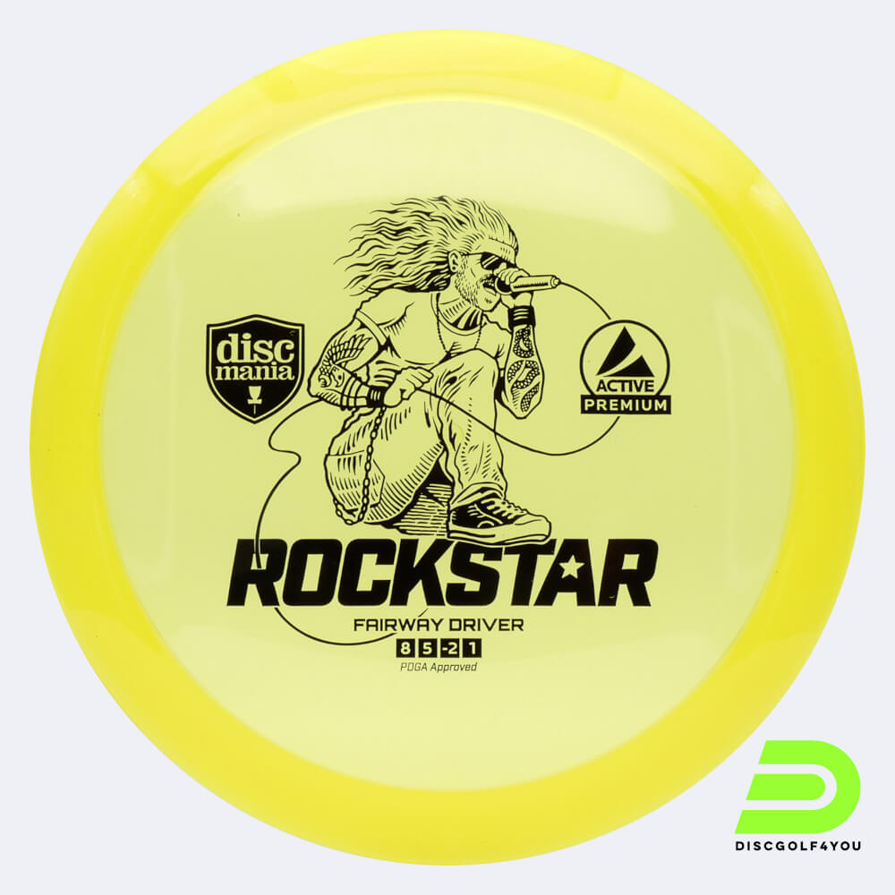 Discmania Rockstar in yellow, active premium plastic Discmania Rockstar in yellow, active premium plastic