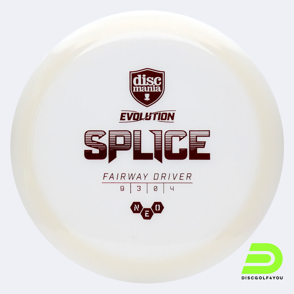 discmania splice in weiss, im neo kunststoff und ohne spezialeffekt Discmania Splice in weiss, im Neo Kunststoff und ohne Spezialeffekt