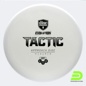 Discmania Tactic in weiss, im Exo Soft Kunststoff und ohne Spezialeffekt