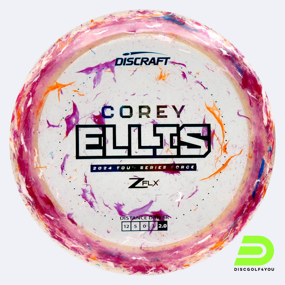 discraft force corey ellis tour series in rosa, im jawbreaker z flx kunststoff und ohne spezialeffekt Discraft Force Corey Ellis Tour Series in rosa, im Jawbreaker Z FLX Kunststoff und ohne Spezialeffekt