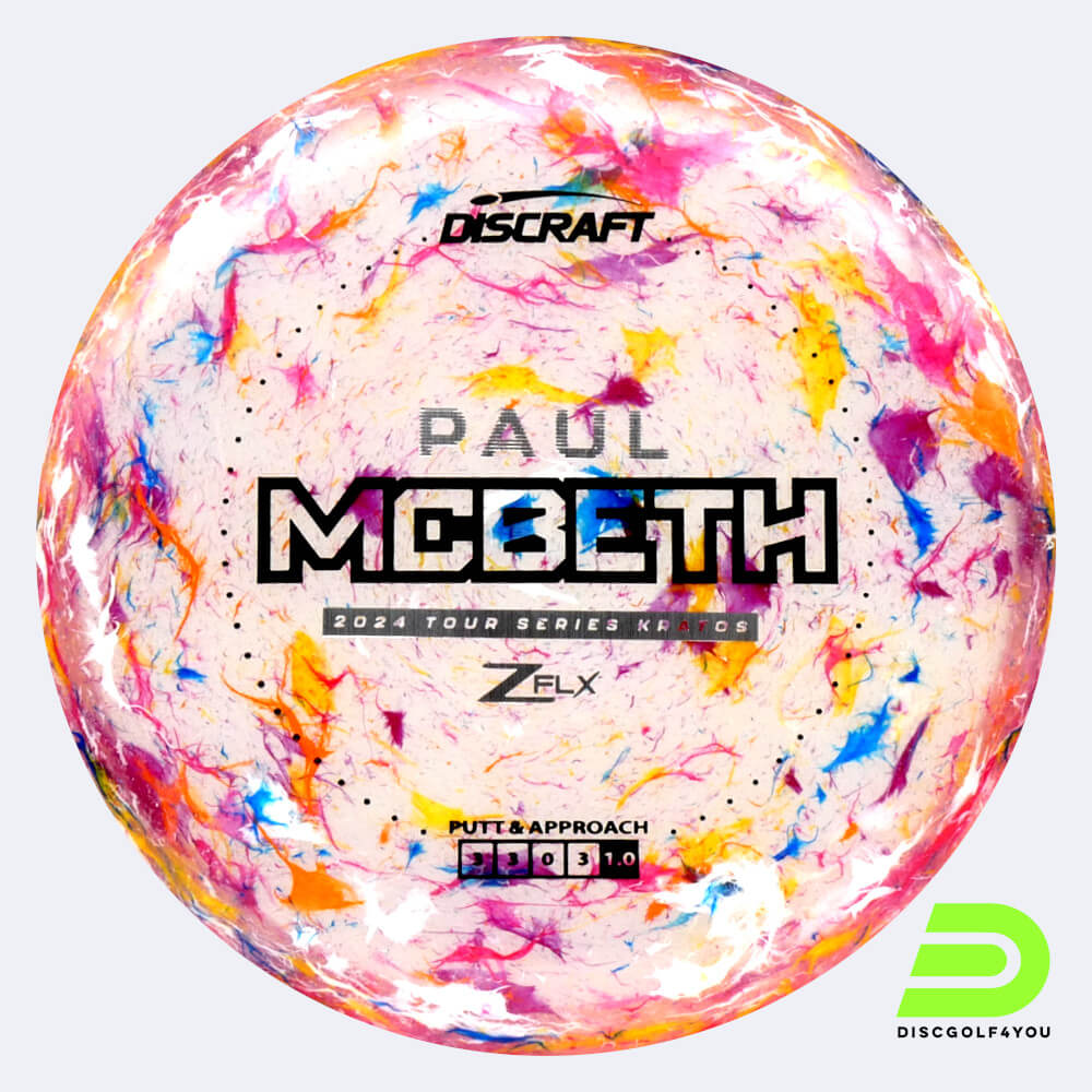 Discraft Kratos Paul McBeth Tour Series in pink, jawbreaker z flx plastic Discraft Kratos Paul McBeth Tour Series in pink, jawbreaker z flx plastic