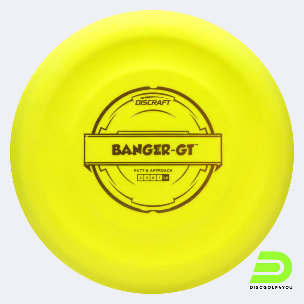 discraft banger gt in gelb, im putter line kunststoff und ohne spezialeffekt Discraft Banger GT in gelb, im Putter Line Kunststoff und ohne Spezialeffekt