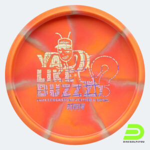 Discraft Buzzz 2024 Ledgestone Edition in classic-orange, x swirly plastic and burst effect