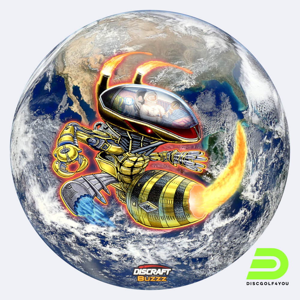 Discraft Buzzz Supercolor Earth in black, esp plastic Discraft Buzzz Supercolor Earth in black, esp plastic