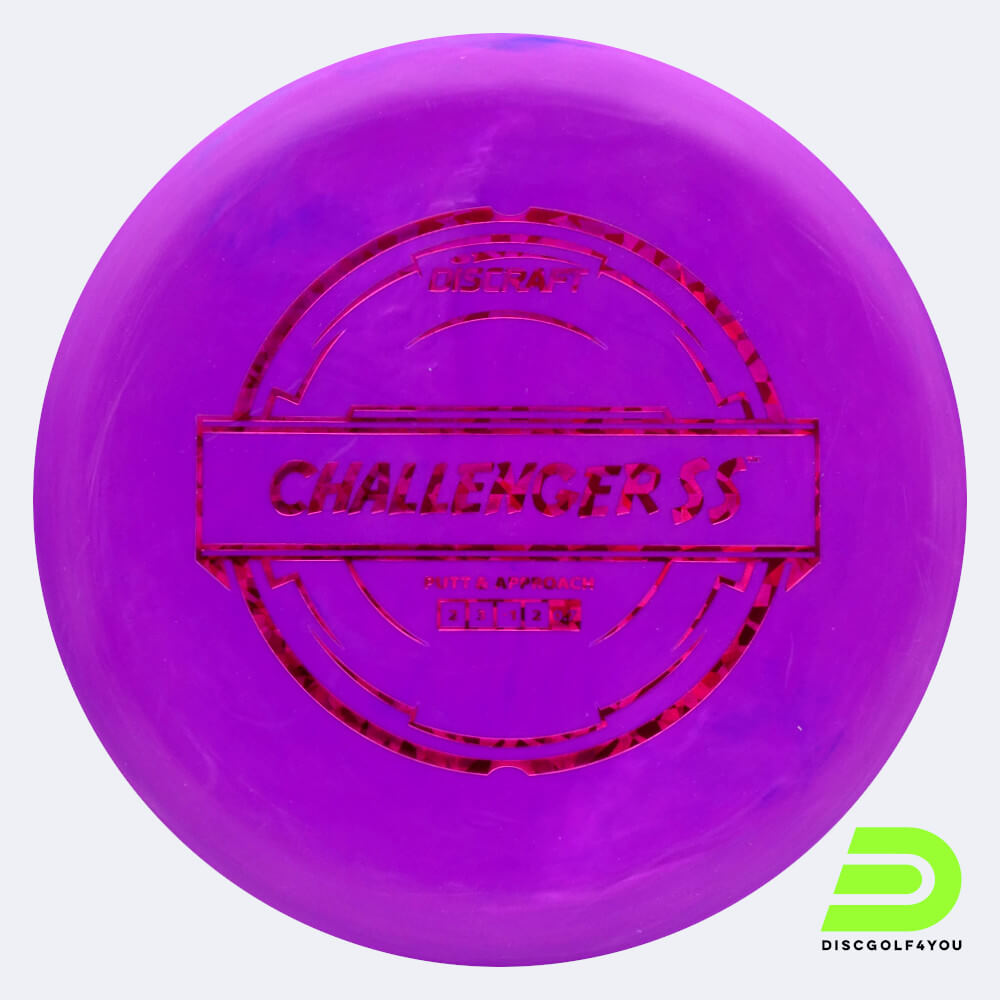 Discraft Challenger SS in purple, putter line plastic Discraft Challenger SS in purple, putter line plastic