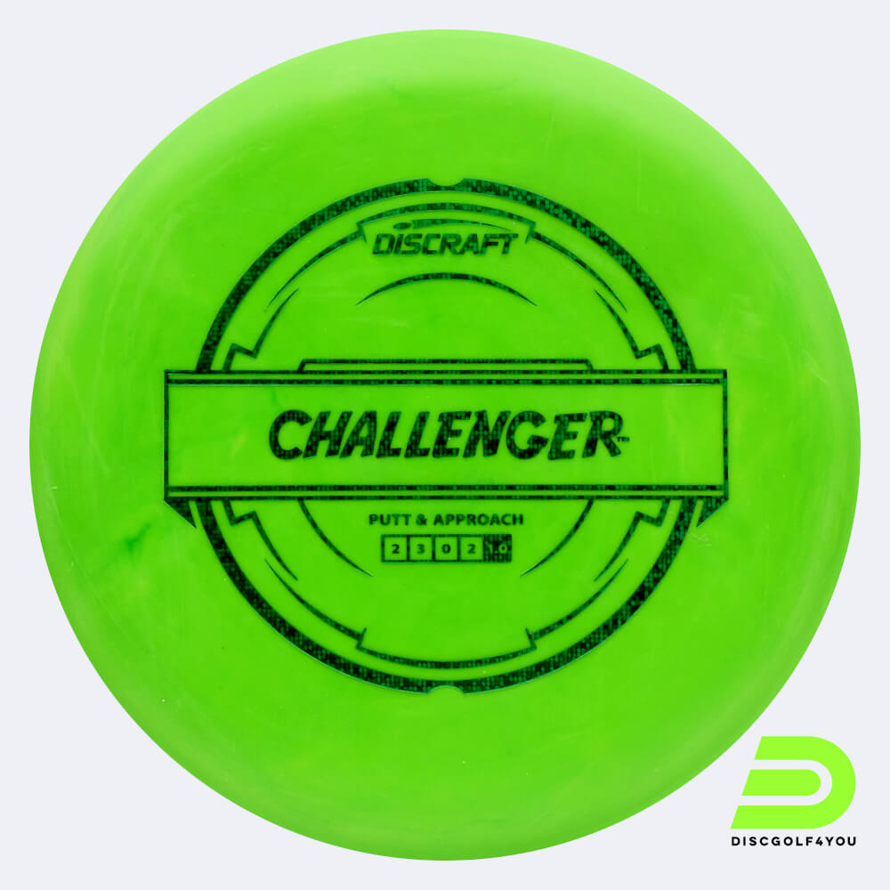 Discraft Challenger in green, putter line plastic Discraft Challenger in green, putter line plastic