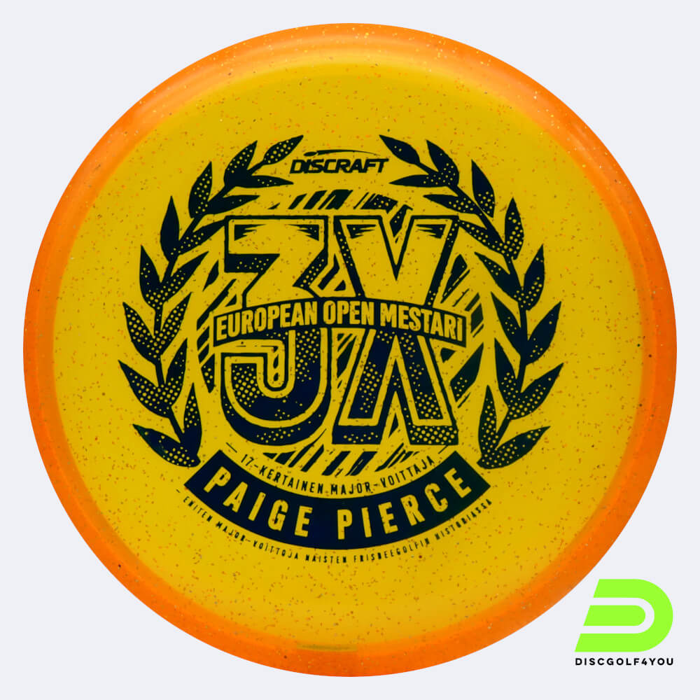 Discraft Fierce - Paige Pierce 3x European Open Champion in classic-orange, cryztal sparkle plastic Discraft Fierce - Paige Pierce 3x European Open Champion in classic-orange, cryztal sparkle plastic