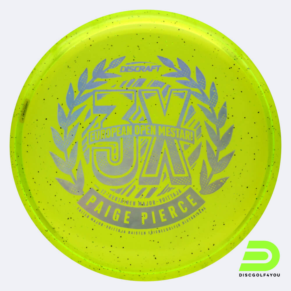 Discraft Fierce - Paige Pierce 3x European Open Champion in light-green, cryztal sparkle plastic Discraft Fierce - Paige Pierce 3x European Open Champion in light-green, cryztal sparkle plastic