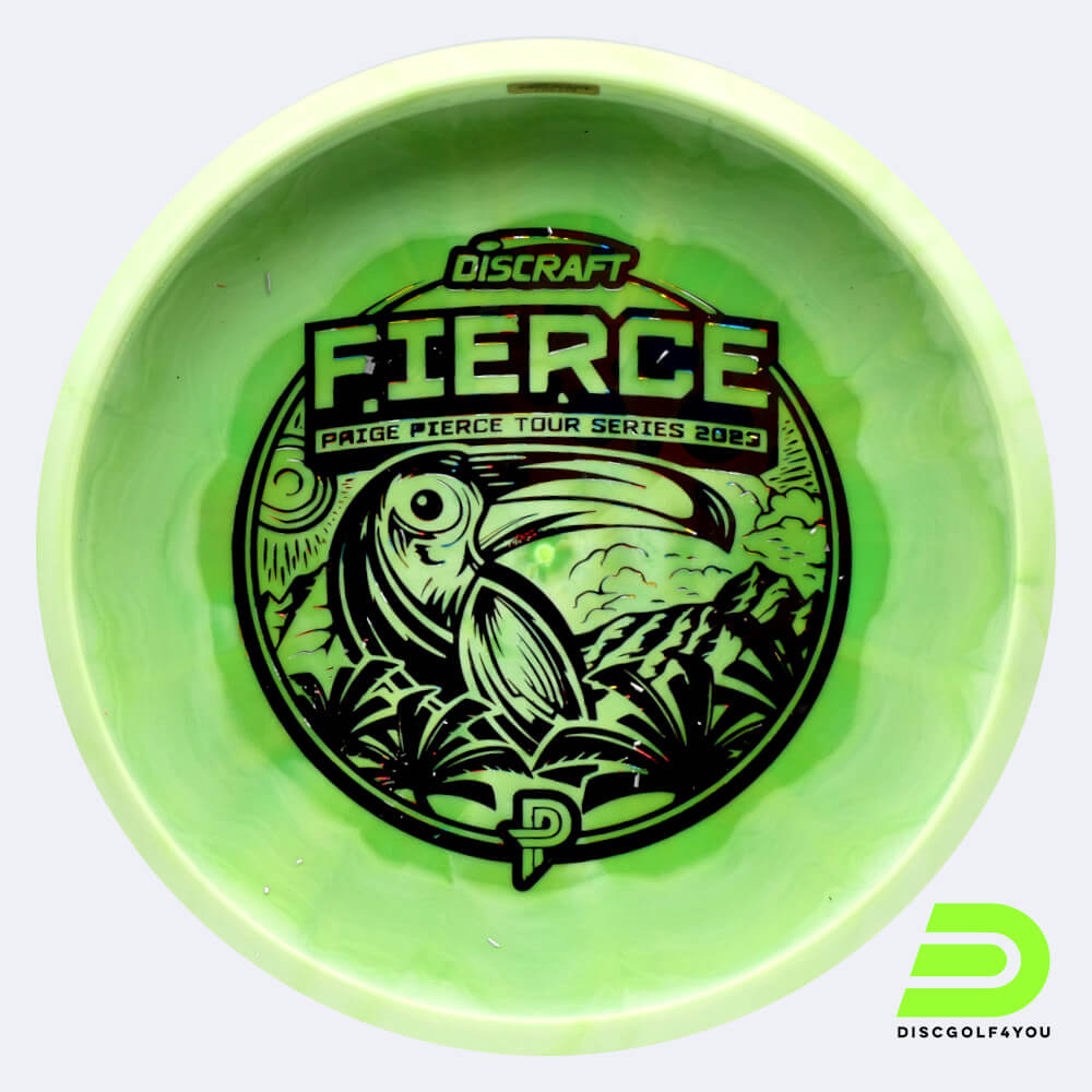 Discraft Fierce - Paige Pierce Tour Series 2023 in light-green, esp plastic and bottomprint/burst effect Discraft Fierce - Paige Pierce Tour Series 2023 in light-green, esp plastic and bottomprint/burst effect