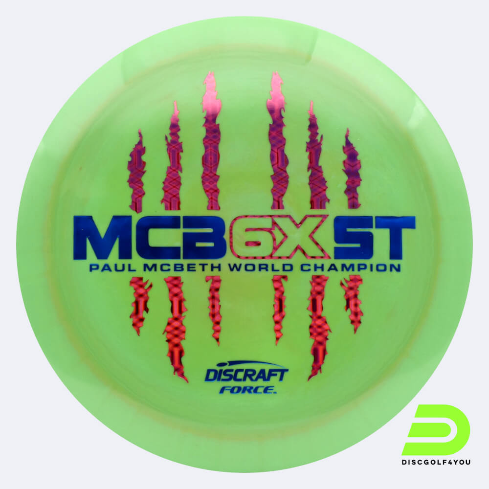 Discraft Force - McBeth 6x Claw in green, esp plastic Discraft Force - McBeth 6x Claw in green, esp plastic