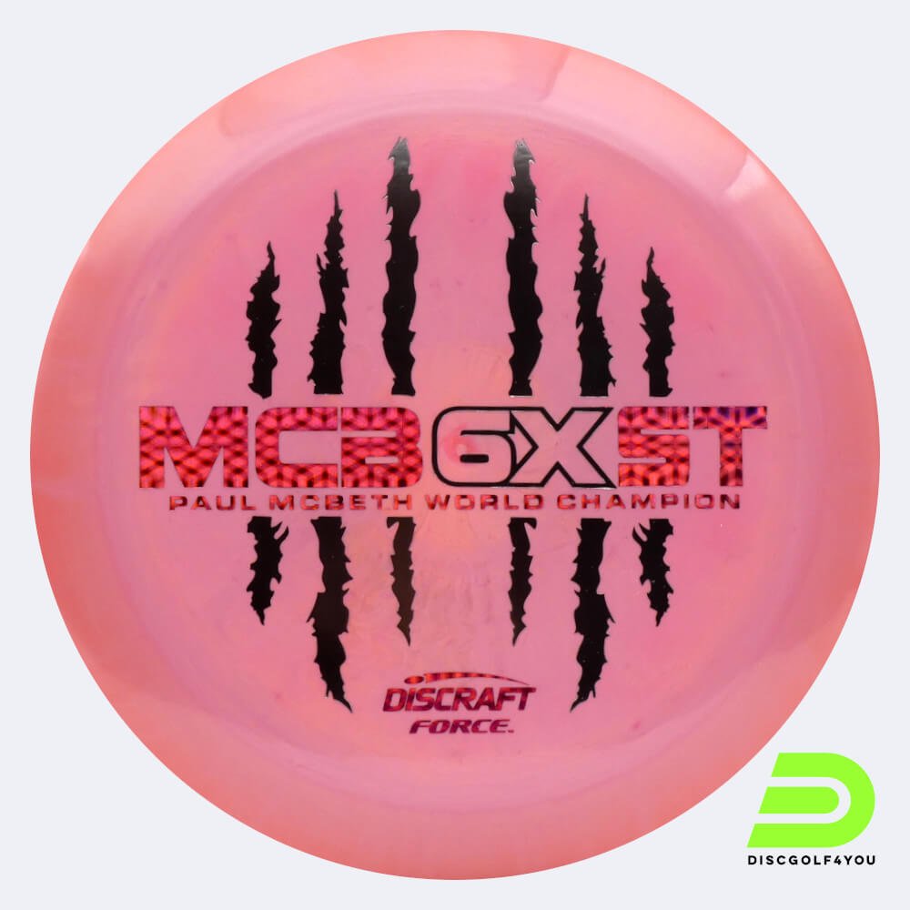 discraft force - mcbeth 6x claw in rosa, im esp kunststoff und ohne spezialeffekt Discraft Force - McBeth 6x Claw in rosa, im ESP Kunststoff und ohne Spezialeffekt