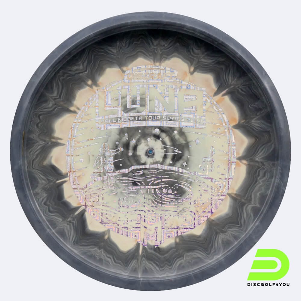 Discraft Luna - Paul McBeth Tour Series 2023 in grey, esp plastic and bottomprint/burst effect Discraft Luna - Paul McBeth Tour Series 2023 in grey, esp plastic and bottomprint/burst effect