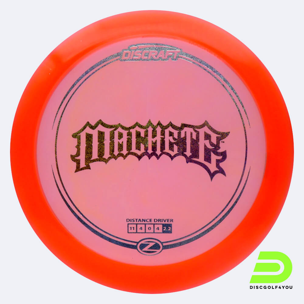 discraft machete in orange, im z-line kunststoff und ohne spezialeffekt Discraft Machete in orange, im Z-Line Kunststoff und ohne Spezialeffekt