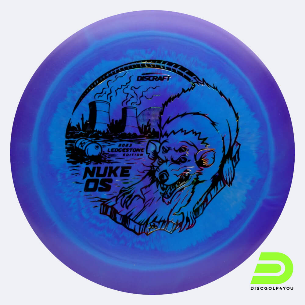 Discraft Nuke OS 2023 Ledgestone Edition in pink, esp plastic and burst effect Discraft Nuke OS 2023 Ledgestone Edition in pink, esp plastic and burst effect