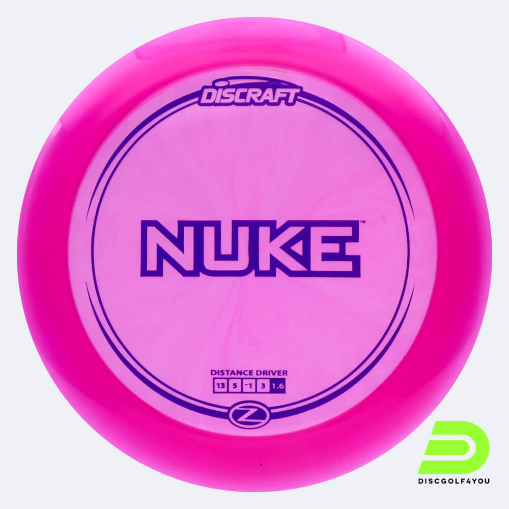 discraft nuke in rosa, im big z kunststoff und ohne spezialeffekt Discraft Nuke in rosa, im Big Z Kunststoff und ohne Spezialeffekt