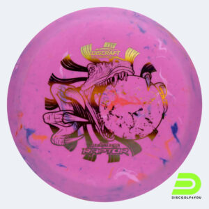 Discraft Raptor 2023 Ledgestone Edition in rosa, im Jawbreaker Kunststoff und burst Spezialeffekt
