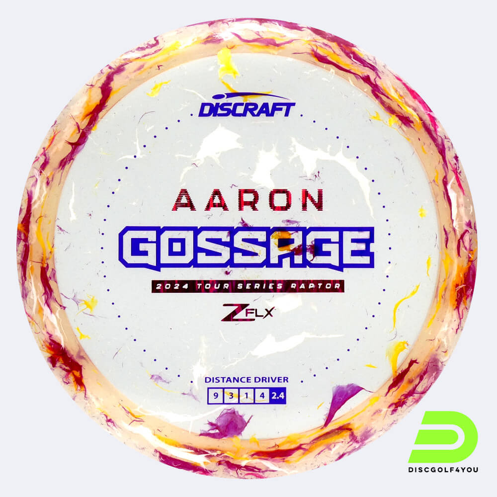 Discraft Raptor Aaron Gossage Tour Series in pink, jawbreaker z flx plastic Discraft Raptor Aaron Gossage Tour Series in pink, jawbreaker z flx plastic