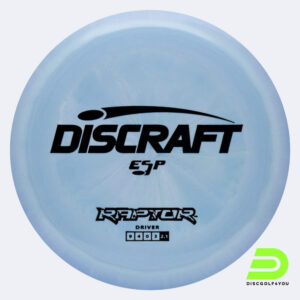 Discraft Raptor in hellblau, im ESP Kunststoff und ohne Spezialeffekt