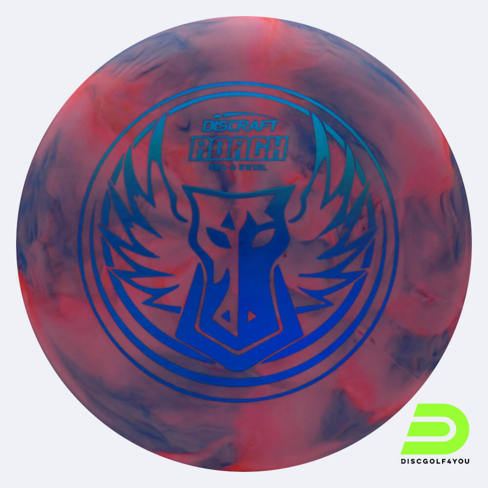 Discraft Roach - Bro-D Swirl Roach in pink, bro-d plastic and burst effect Discraft Roach - Bro-D Swirl Roach in pink, bro-d plastic and burst effect