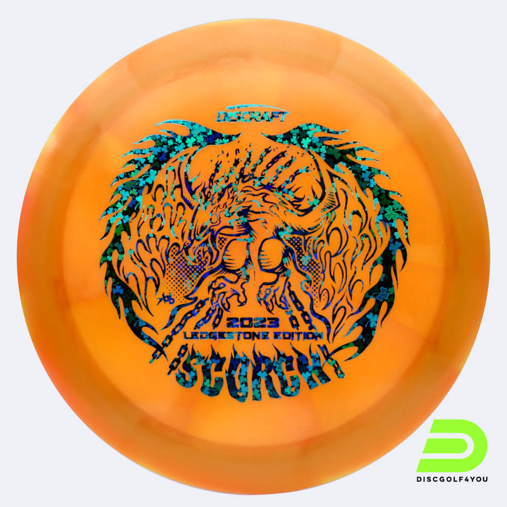 discraft scorch 2023 ledgestone edition in orange, im z swirl kunststoff und ohne spezialeffekt Discraft Scorch 2023 Ledgestone Edition in orange, im Z Swirl Kunststoff und ohne Spezialeffekt