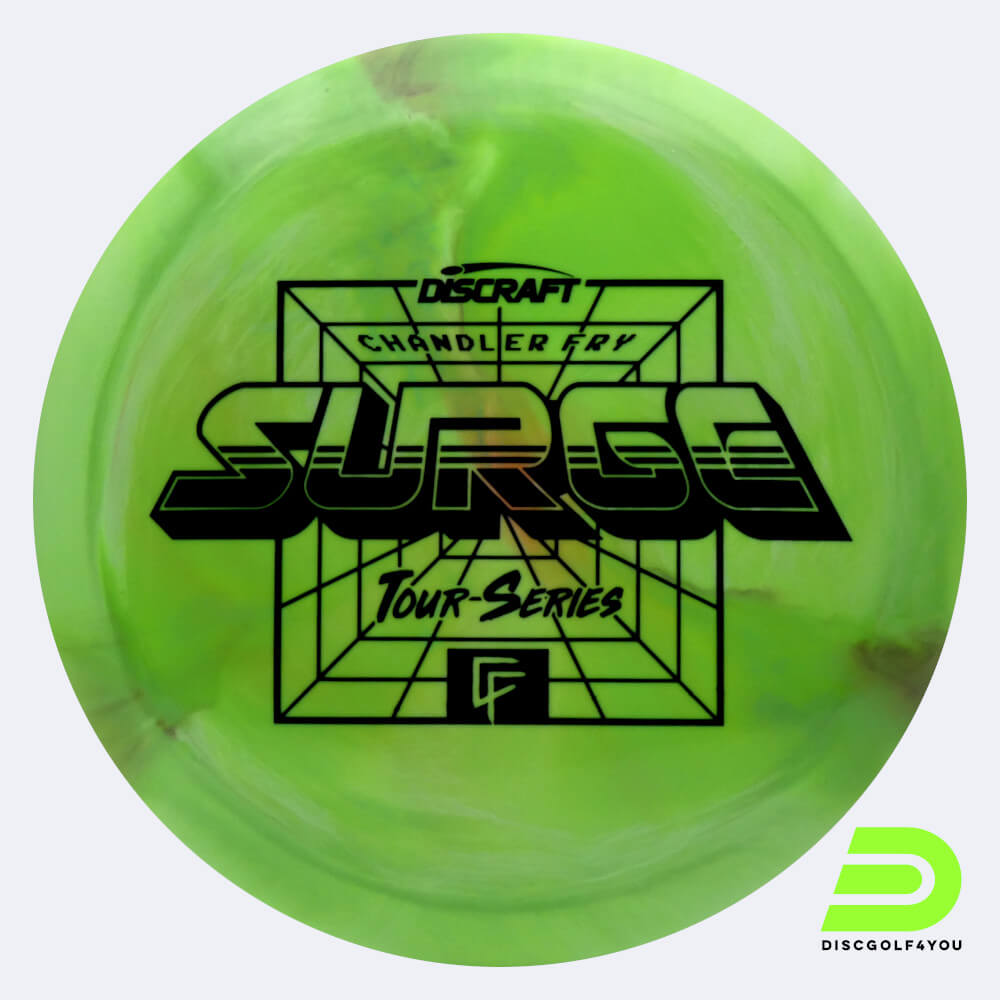 Discraft Surge - Chandler Fry Tour Series in light-green, esp plastic and burst effect Discraft Surge - Chandler Fry Tour Series in light-green, esp plastic and burst effect