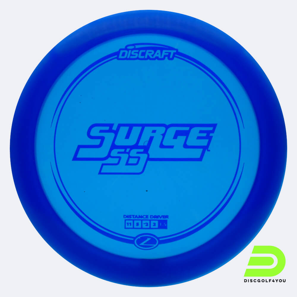 discraft surge ss in blau, im z-line kunststoff und ohne spezialeffekt Discraft Surge SS in blau, im Z-Line Kunststoff und ohne Spezialeffekt