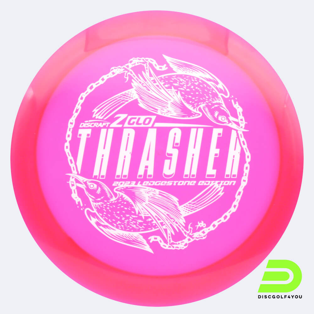 discraft thrasher 2023 ledgestone edition in rosa, im z glo kunststoff und ohne spezialeffekt Discraft Thrasher 2023 Ledgestone Edition in rosa, im Z GLO Kunststoff und ohne Spezialeffekt