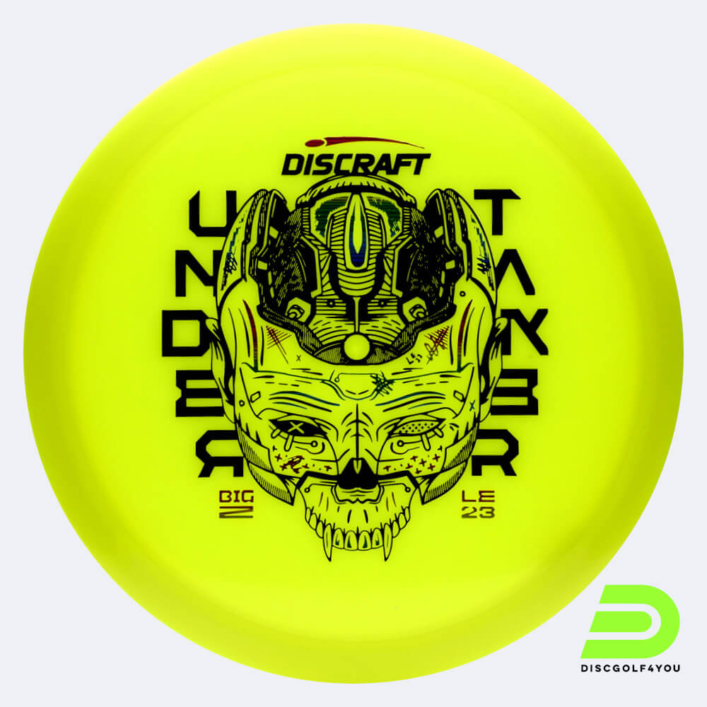 discraft undertaker 2023 ledgestone edition in gelb, im big z kunststoff und ohne spezialeffekt Discraft Undertaker 2023 Ledgestone Edition in gelb, im Big Z Kunststoff und ohne Spezialeffekt