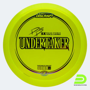Discraft Undertaker - Paige Pierce Signature Series in gelb, im Z-Line Kunststoff und ohne Spezialeffekt