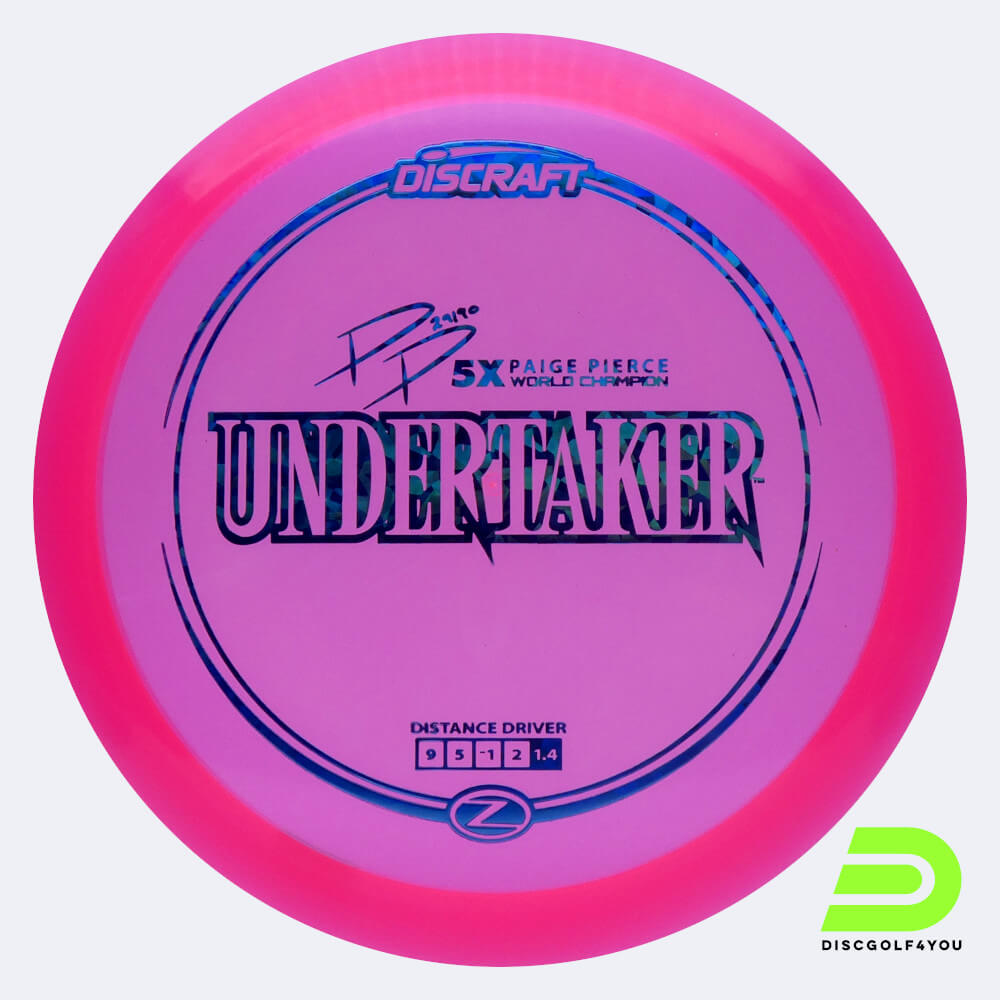 discraft undertaker - paige pierce signature series in rosa, im z-line kunststoff und ohne spezialeffekt Discraft Undertaker - Paige Pierce Signature Series in rosa, im Z-Line Kunststoff und ohne Spezialeffekt