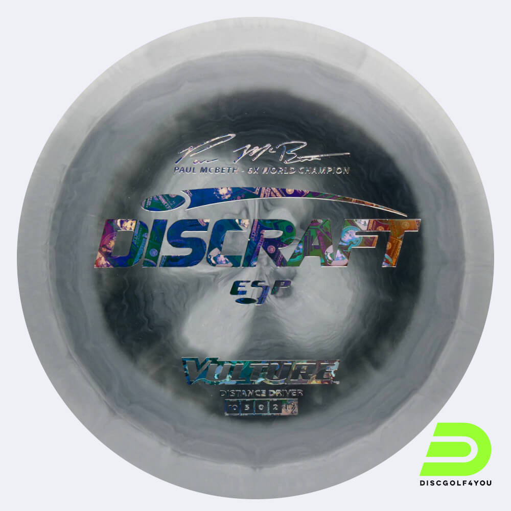 Discraft Vulture - Paul McBeth Signature Series in rosa, im ESP Kunststoff und burst Spezialeffekt