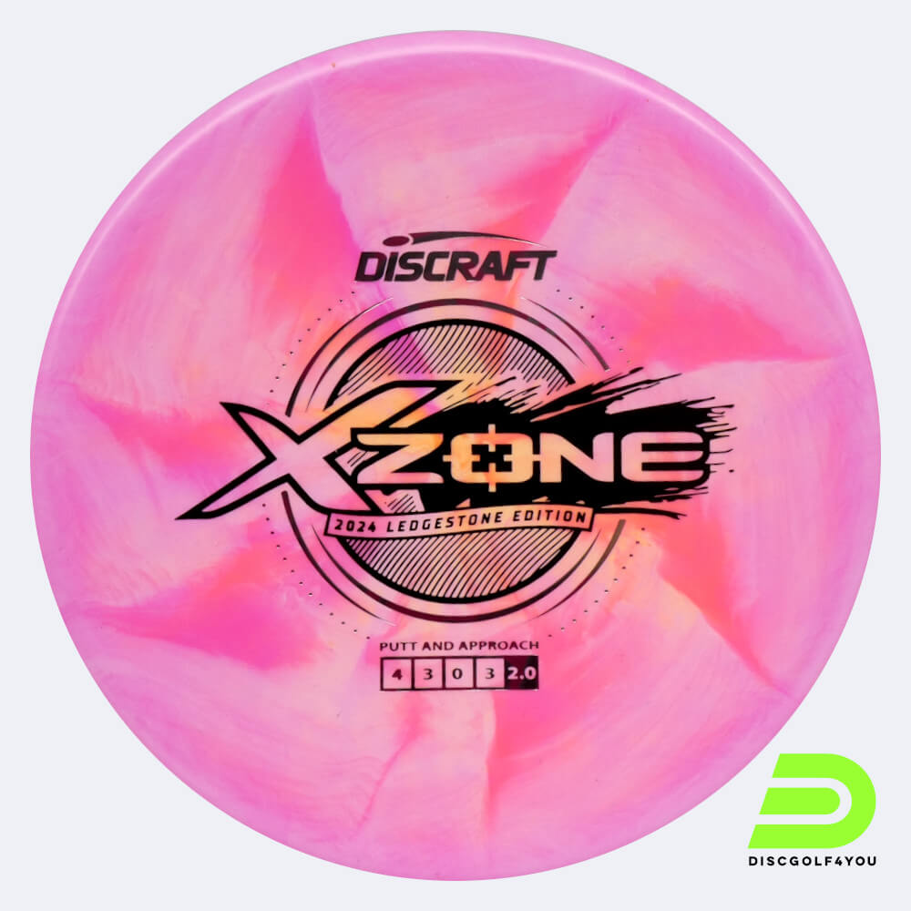 discraft zone 2024 ledgestone edition in rosa, im x swirly kunststoff und burst spezialeffekt Discraft Zone 2024 Ledgestone Edition in rosa, im X Swirly Kunststoff und burst Spezialeffekt