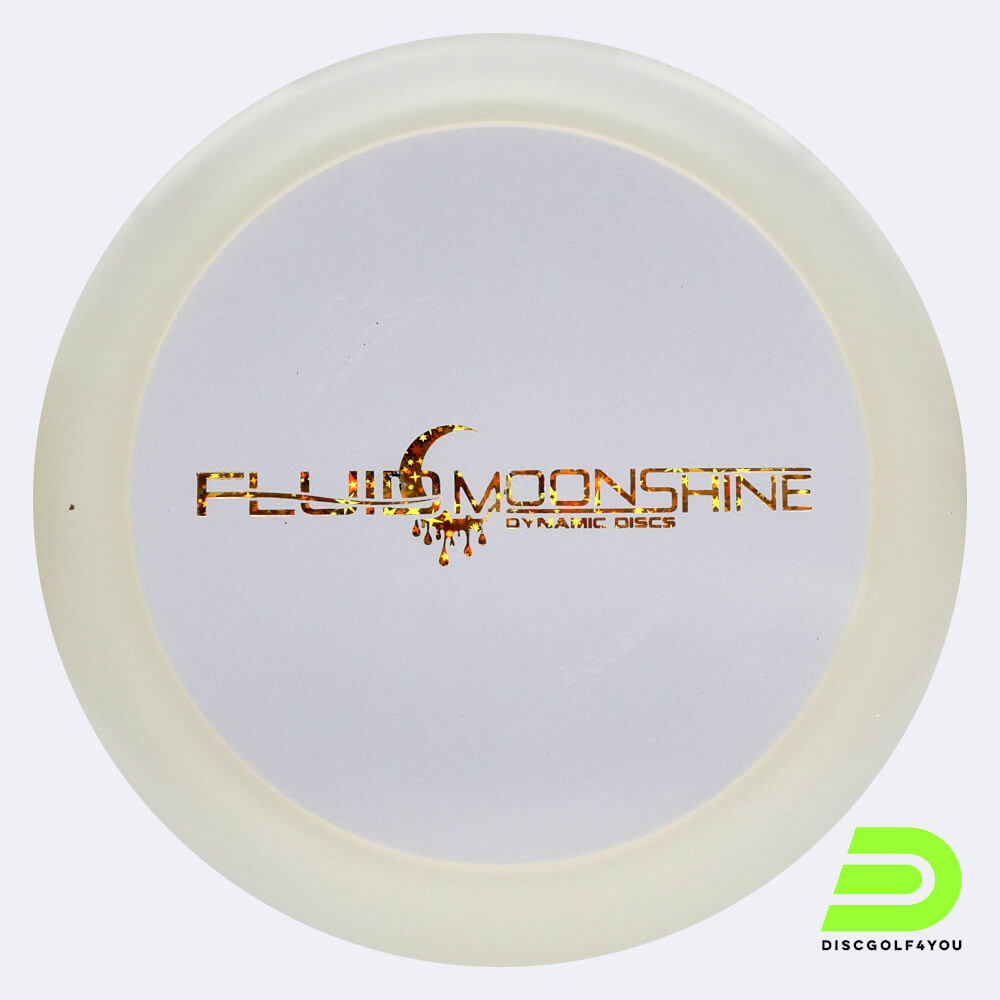 Dynamic Disc Freedom in white, fluid moonshine plastic and glow effect Dynamic Disc Freedom in white, fluid moonshine plastic and glow effect