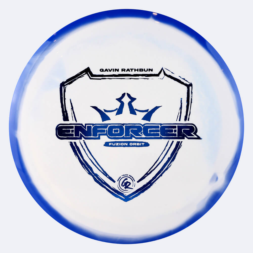 dynamic discs enforcer - gavin rathbun team series in blau, im fuzion orbit kunststoff und ohne spezialeffekt Dynamic Discs Enforcer - Gavin Rathbun Team Series in blau, im Fuzion Orbit Kunststoff und ohne Spezialeffekt