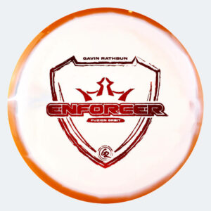 Dynamic Discs Enforcer - Gavin Rathbun Team Series in orange, im Fuzion Orbit Kunststoff und ohne Spezialeffekt