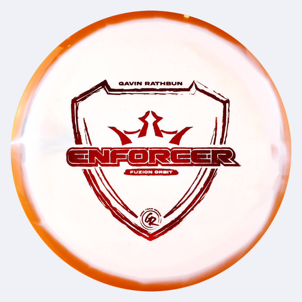 dynamic discs enforcer - gavin rathbun team series in orange, im fuzion orbit kunststoff und ohne spezialeffekt Dynamic Discs Enforcer - Gavin Rathbun Team Series in orange, im Fuzion Orbit Kunststoff und ohne Spezialeffekt