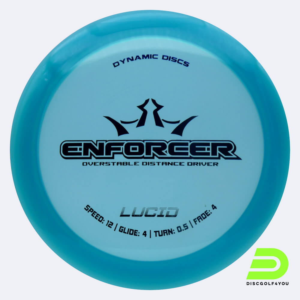 dynamic discs enforcer in türkis, im lucid kunststoff und ohne spezialeffekt Dynamic Discs Enforcer in türkis, im Lucid Kunststoff und ohne Spezialeffekt