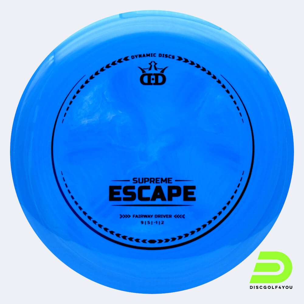 Dynamic Discs Escape in blue, supreme plastic and burst effect Dynamic Discs Escape in blue, supreme plastic and burst effect