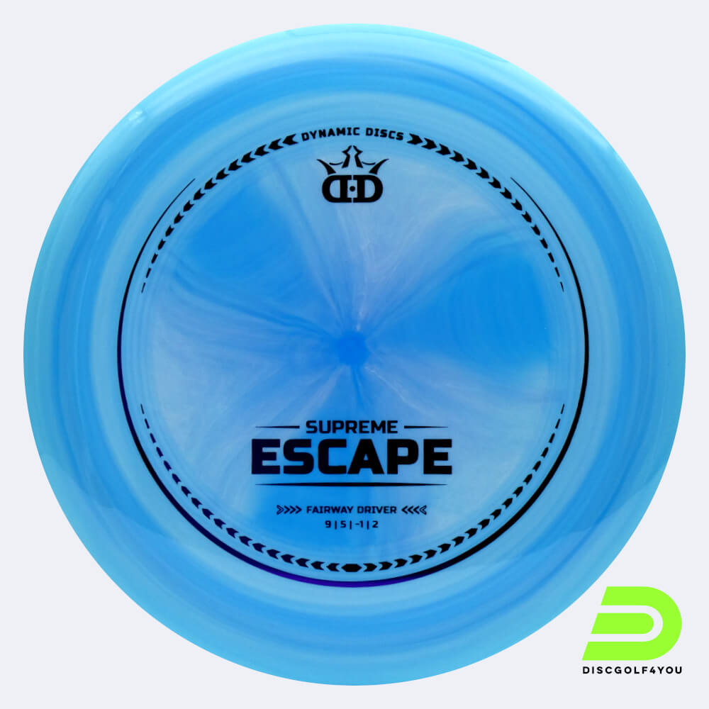 Dynamic Discs Escape in light-blue, supreme plastic and burst effect Dynamic Discs Escape in light-blue, supreme plastic and burst effect