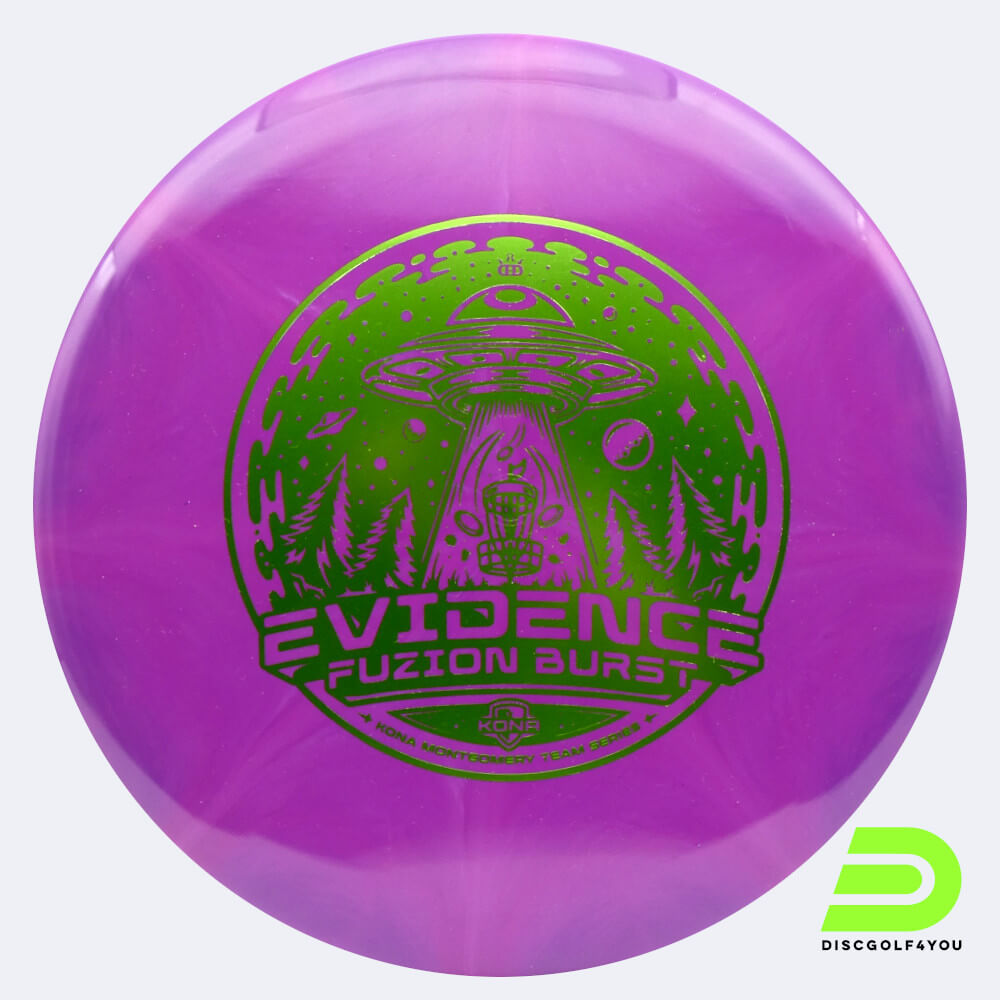 Dynamic Discs Evidence - Kona Montgomery TS in purple, fuzion plastic Dynamic Discs Evidence - Kona Montgomery TS in purple, fuzion plastic