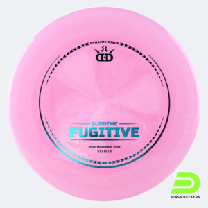 Dynamic Discs Fugitive in pink, supreme plastic and first run effect