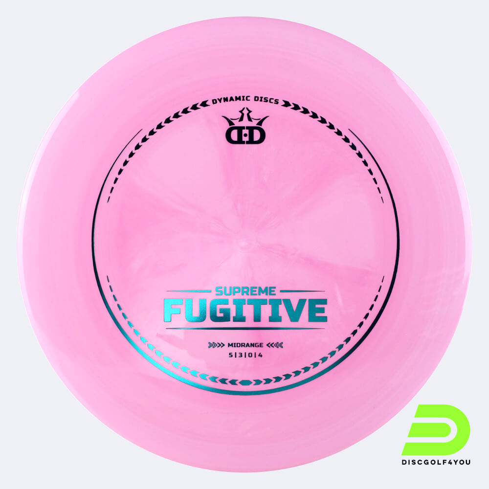 Dynamic Discs Fugitive in pink, supreme plastic and first run effect Dynamic Discs Fugitive in pink, supreme plastic and first run effect