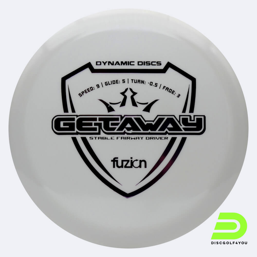 Dynamic Discs Getaway in white, fuzion plastic Dynamic Discs Getaway in white, fuzion plastic