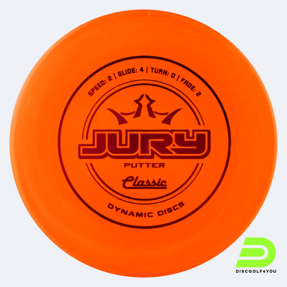 dynamic discs jury in orange, im classic kunststoff und ohne spezialeffekt Dynamic Discs Jury in orange, im Classic Kunststoff und ohne Spezialeffekt