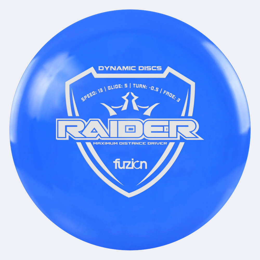 Dynamic Discs Raider in blue, fuzion plastic Dynamic Discs Raider in blue, fuzion plastic