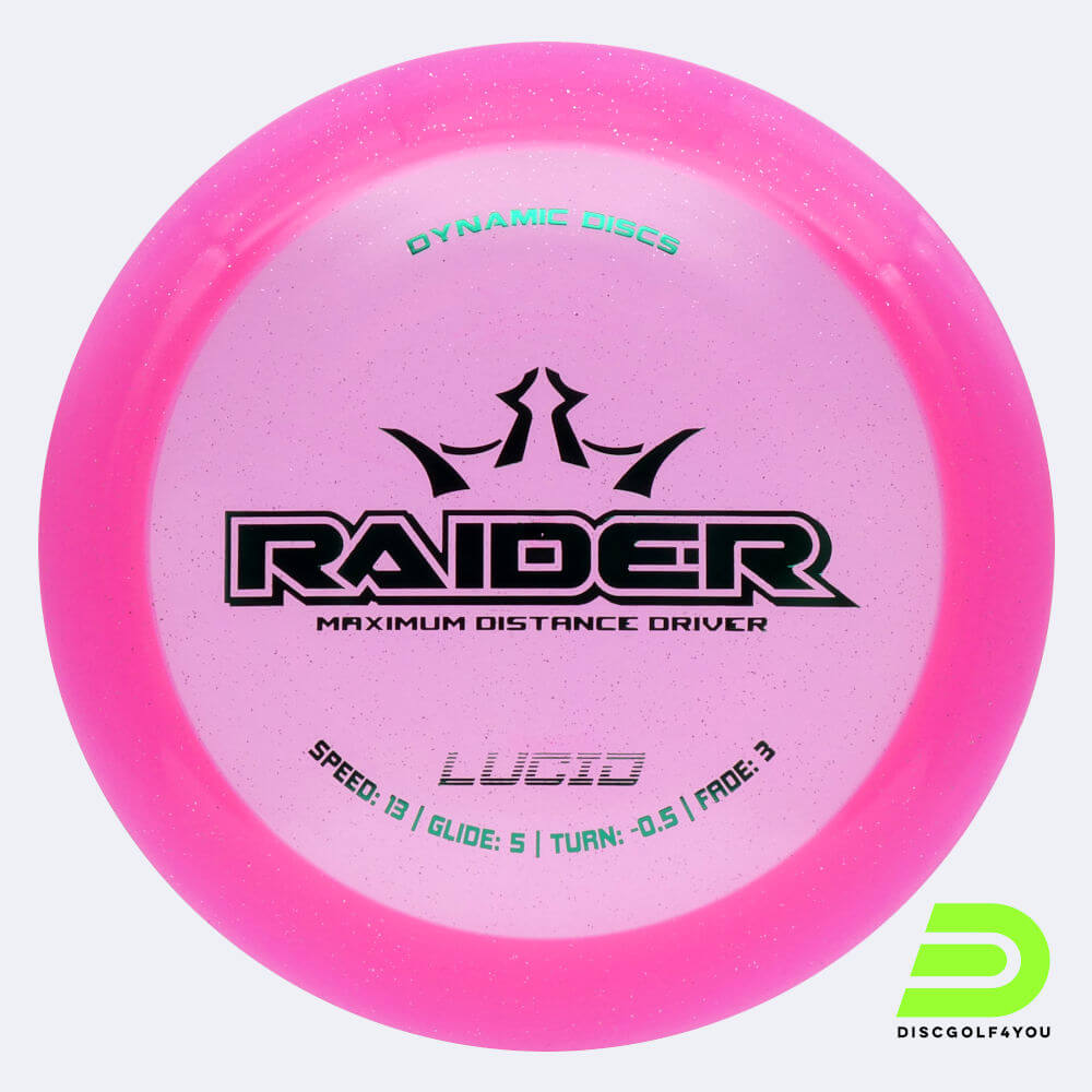 dynamic discs raider in rosa, im lucid kunststoff und ohne spezialeffekt Dynamic Discs Raider in rosa, im Lucid Kunststoff und ohne Spezialeffekt