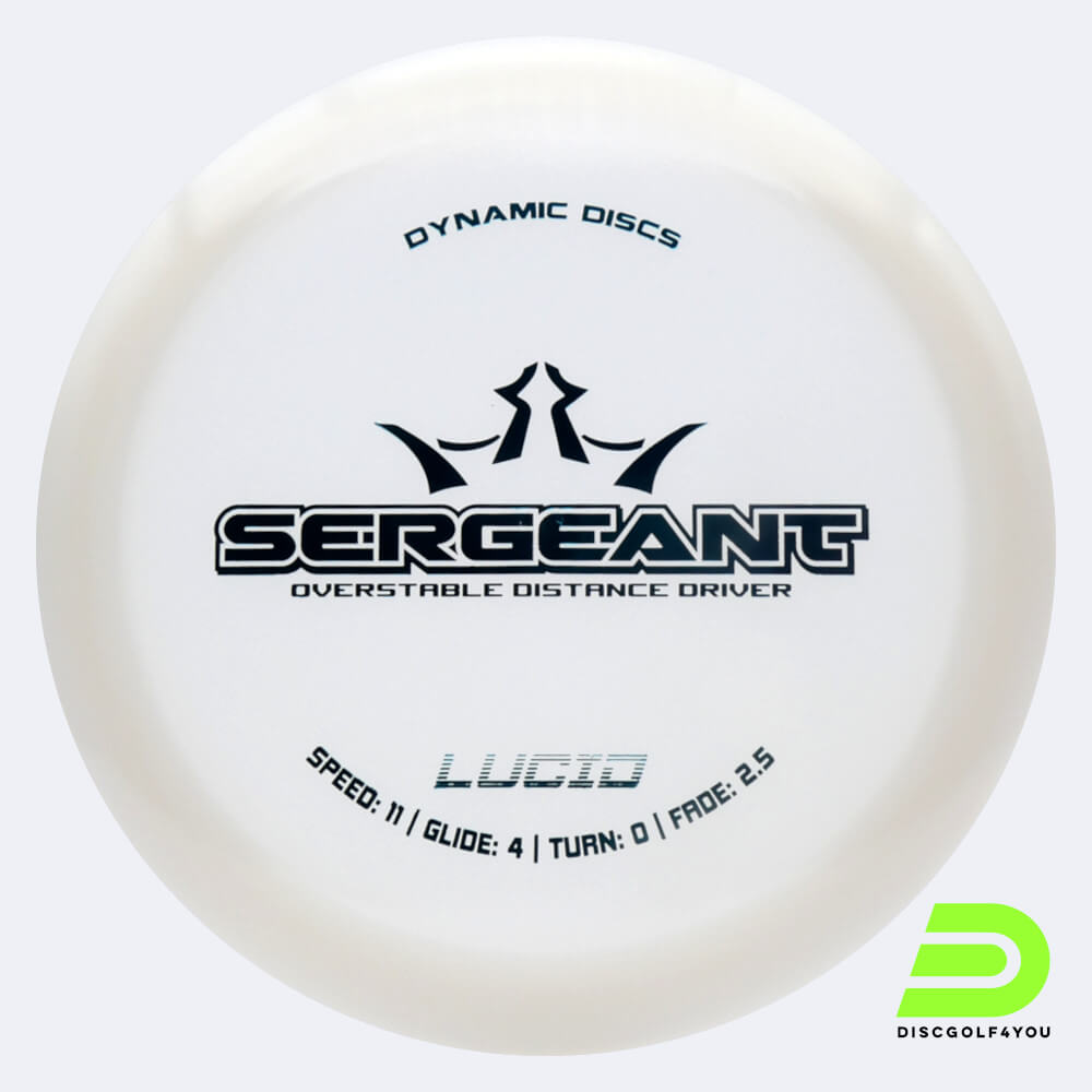 dynamic discs sergeant in weiss, im lucid kunststoff und ohne spezialeffekt Dynamic Discs Sergeant in weiss, im Lucid Kunststoff und ohne Spezialeffekt
